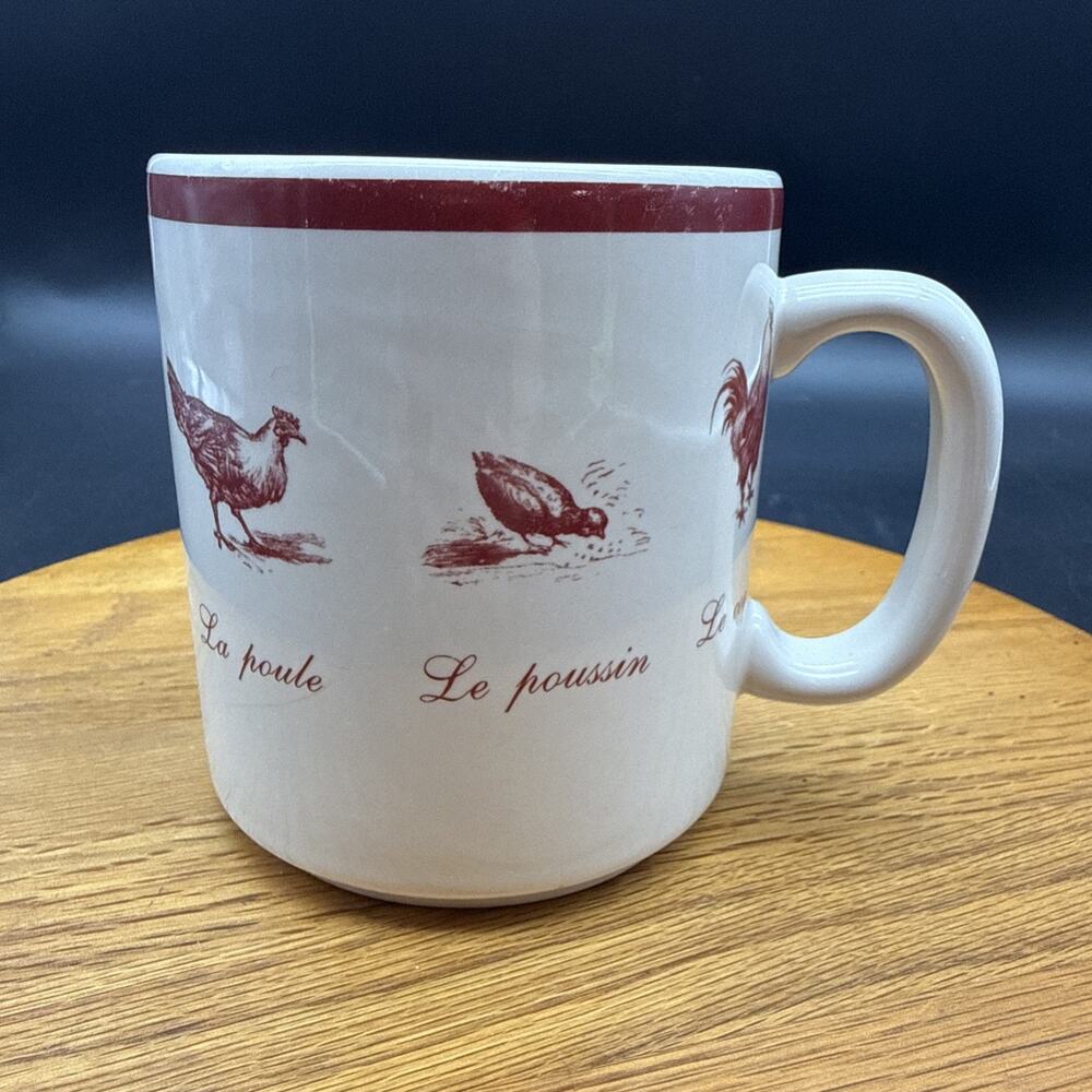 Kiss That Frog By Cleen "A La Ferme" Coffee Mug Chicken French